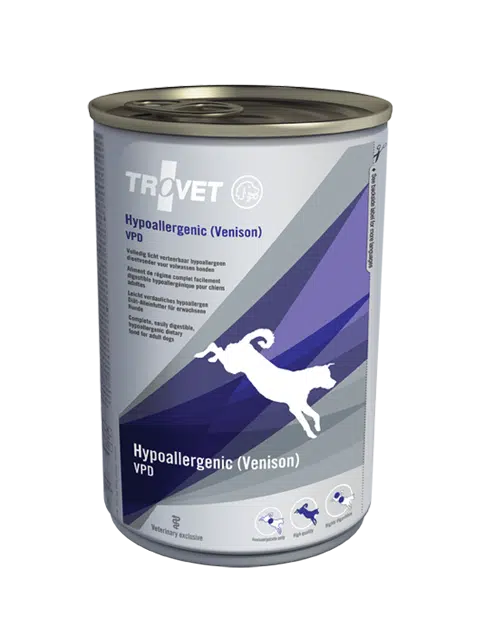 Trovet VPD Hypoallergenic Peura-Peruna koiralle 6x400g